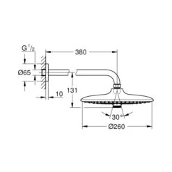 Grohe Kopfbrauseset Euphoria 260 Chrom 3 Strahlarten 7 Grohe Kopfbrauseset Euphoria 260 Chrom 3 Strahlarten -Badezimmerprodukte Geschäft 518552 4520 2101476