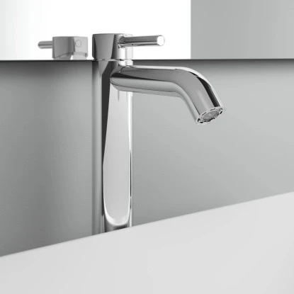 Ideal Standard Waschtischarmatur Ceraline Verlängerter Sockel O. Ablaufg. Chrom 6 Ideal Standard Waschtischarmatur Ceraline Verlängerter Sockel O. Ablaufg. Chrom – Bild 4