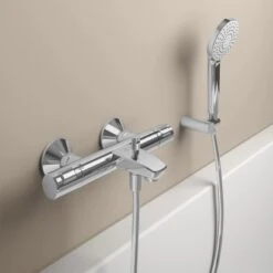 Ideal Standard Badethermostat Ceratherm T25 Aufputz Chrom -Badezimmerprodukte Geschäft 611682 3049 3