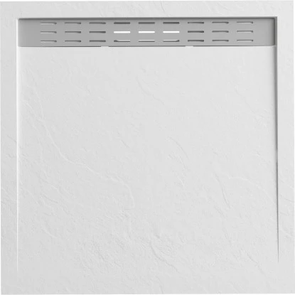 Verosan+ Duschplatte Mit Duschrinne Matt Weiß 90 Cm X 90 Cm 3 Verosan+ Duschplatte Mit Duschrinne Matt Weiß 90 Cm X 90 Cm