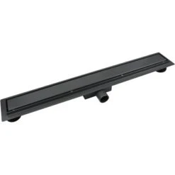 VerosanPro Duschrinne Nakia DR2 Komplettset Designrost Matt Dunkelgrau 90 Cm