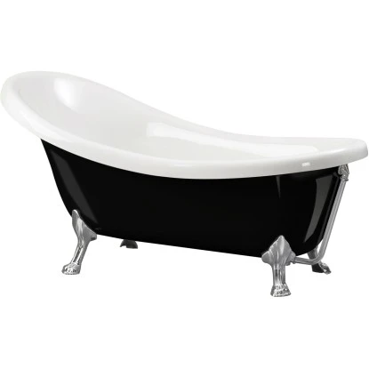 Freistehende Badewanne Azur 174,5 Cm X 83 Cm Schwarz 4 Freistehende Badewanne Azur 174,5 Cm X 83 Cm Schwarz – Bild 2