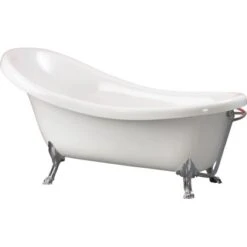 Freistehende Badewanne Azur 174,5 Cm X 83 Cm Weiß -Badezimmerprodukte Geschäft 675552 3209 3