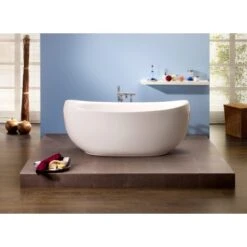 Badezimmerprodukte Geschäft 27 Freistehende Badewanne Ventura 180,5 Cm X 83,5 Cm Weiß