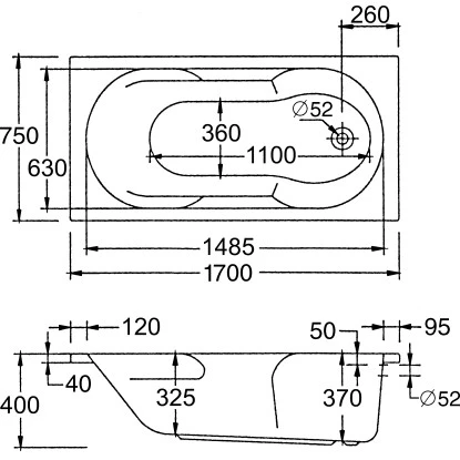 Ottofond Badewanne Nixe 170 Cm Inkl. Wannenträger Und Ablaufgarnitur Chrom Weiß 7 Ottofond Badewanne Nixe 170 Cm Inkl. Wannenträger Und Ablaufgarnitur Chrom Weiß – Bild 5