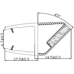 Magnetdichtung Für Eckduschkabine 2er-Set 5 Mm Glasstärke -Badezimmerprodukte Geschäft 702347 4633 2