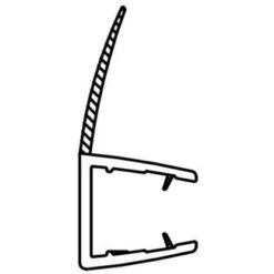 Dichtleiste Für Duschkabinen 2er-Set 8 Mm Glasstärke -Badezimmerprodukte Geschäft 702407 4633 5