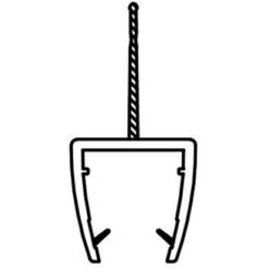 Dichtleiste Für Duschkabinen 2er-Set 8 Mm Glasstärke -Badezimmerprodukte Geschäft 702407 4633 6