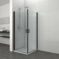 Sanotechnik Schwenktür EliteT80B Schwarz -Badezimmerprodukte Geschäft 70 4633 Schwenktuer T80B 1