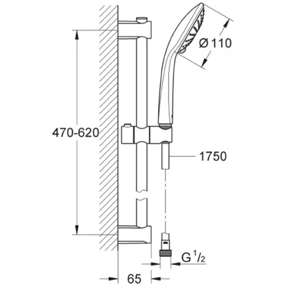 Grohe QuickFix Brausestangenset Vitalio Joy 4 Grohe QuickFix Brausestangenset Vitalio Joy – Bild 2