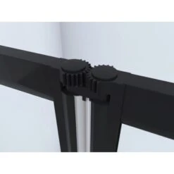 Aurlane Badewannenfaltwand Black Star 125 Cm X 143 Cm Schwarz Matt 3-flügelig -Badezimmerprodukte Geschäft 760898 4018 3