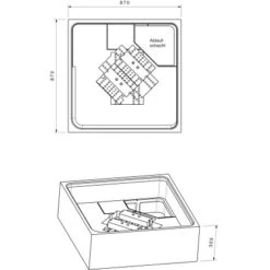 Duschwannenträger Für Ottofond Elba Capri 90 Cm X 90 Cm -Badezimmerprodukte Geschäft 765835 4034 17014458 2