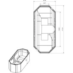 Badewannenträger Für Ottofond Sicilia 8-Eck-Wanne 180 Cm X 85 Cm -Badezimmerprodukte Geschäft 765975 4034 17055237 2