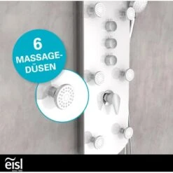 Eisl Duschpaneel Karibik 3 In 1 Mit Regendusche Sechs Massagedüsen Weiß -Badezimmerprodukte Geschäft 7663628 2759 9