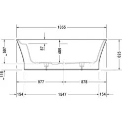 Duravit Badewanne Cape Cod 185 Cm X 88,5 Cm Freistehend Mit Rückenschräge Weiß 6 Duravit Badewanne Cape Cod 185 Cm X 88,5 Cm Freistehend Mit Rückenschräge Weiß -Badezimmerprodukte Geschäft 793829 4123 700330V