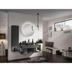 Fackelmann Aufsatzbecken Oval 50 Cm Grau -Badezimmerprodukte Geschäft 84937 84908 84917 84940 1