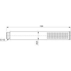 Ideal Standard Handbrause Idealrain Atelier Stick Gold Metall -Badezimmerprodukte Geschäft 887295 3049 7