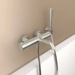 Ideal Standard Handbrause Idealrain Atelier Stick Silver Metall -Badezimmerprodukte Geschäft 887304 3049 4