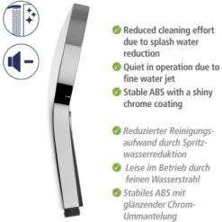 Wenko Brauseset Softwater Chrom -Badezimmerprodukte Geschäft 903252 1068 09