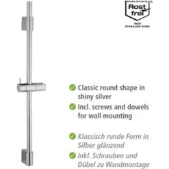 Wenko Duschstange Classic Chrom 70 Cm 8 Wenko Duschstange Classic Chrom 70 Cm -Badezimmerprodukte Geschäft 903255 1068 03