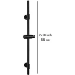 Wenko Duschstange Basic Schwarz -Badezimmerprodukte Geschäft 903260 1068 04