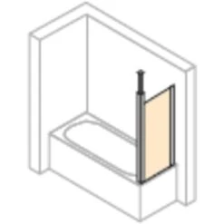 Hüppe Badewannenabtrennung Design Pure Seitenwand BxH: 70 X 150 Cm Silber Matt -Badezimmerprodukte Geschäft 905473 2438 HPUV8P68MDG 20