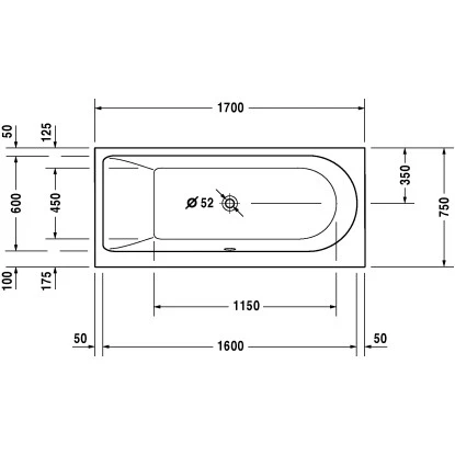 Duravit Badewanne Darling New 170 Cm X 75 CmRückenschräge Links Weiß 4 Duravit Badewanne Darling New 170 Cm X 75 CmRückenschräge Links Weiß – Bild 2