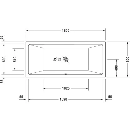 Duravit Badewanne Vero Air 180 Cm X 80 Cm 6 Duravit Badewanne Vero Air 180 Cm X 80 Cm – Bild 4
