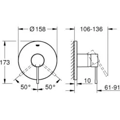 Grohe Einhand-Brausebatterie Essence Cool Sunrise Gebürstet Für Unterputz 5 Grohe Einhand-Brausebatterie Essence Cool Sunrise Gebürstet Für Unterputz -Badezimmerprodukte Geschäft 964388 4520 100043159