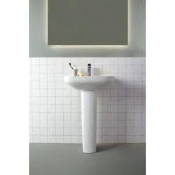 Ideal Standard Waschtisch I.life A 55x44 Cm 1 Hahnloch Mit Überlauf Weiß -Badezimmerprodukte Geschäft 9802893 3049 8