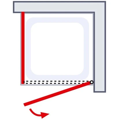 Schulte Sunny Drehtür Mit Verkürzter Seitenwand Echtglas Klar Alpinweiß 10 Schulte Sunny Drehtür Mit Verkürzter Seitenwand Echtglas Klar Alpinweiß – Bild 8