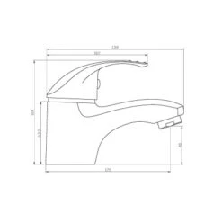 Eisl ROMA Waschtischarmatur Chrom -Badezimmerprodukte Geschäft armaturromachrom Zeichnung 1