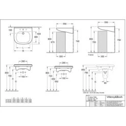 Villeroy & Boch Boch Ablaufhaube Subway 2.0 Alpinweiß -Badezimmerprodukte Geschäft btz 411955 411960 726400 5 1