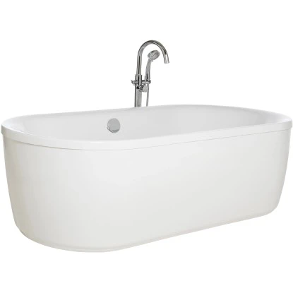 Sanitop-WingerothDuobadewanne Ovo Solo 180 Cm Weiß Freistehend Ohne Schürze 4 Sanitop-WingerothDuobadewanne Ovo Solo 180 Cm Weiß Freistehend Ohne Schürze – Bild 2