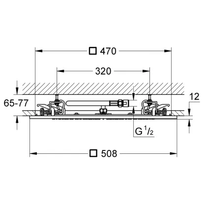 Grohe Deckenbrause Rainshower F-Series 20" 4 Grohe Deckenbrause Rainshower F-Series 20" – Bild 2