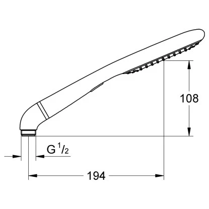 Grohe Handbrause Rainshower Eco 120 Mit 2 Strahlarten 4 Grohe Handbrause Rainshower Eco 120 Mit 2 Strahlarten – Bild 2