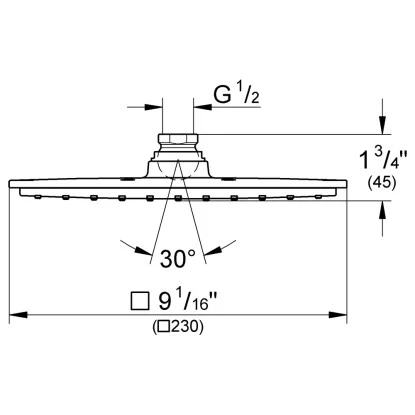 Grohe Kopfbrause Rainshower Allure 230 4 Grohe Kopfbrause Rainshower Allure 230 – Bild 2